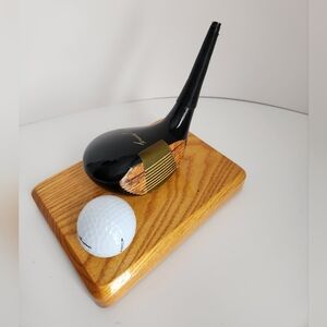 Golf Retirement Gift Business Card Holder Vintage Club Desk Decor Tommy Armour